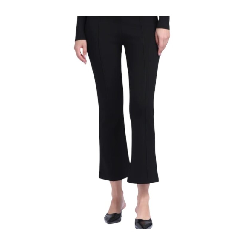 VISCOSE KICK FLARE PANT BLACK