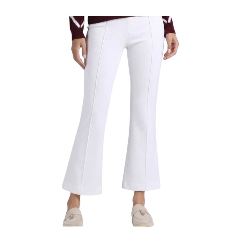 VISCOSE KICK FLARE PANT WHITE