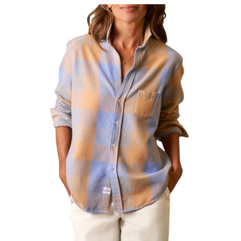 Frank & Eileen Eileen LARGE BLUE, CAMEL CHECK