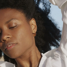 Amanda Hunt Bora Hoops Sterling Silver