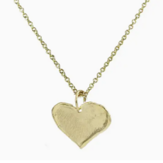 Marcia Moran Vera Necklace 18k Gold Plated Heart