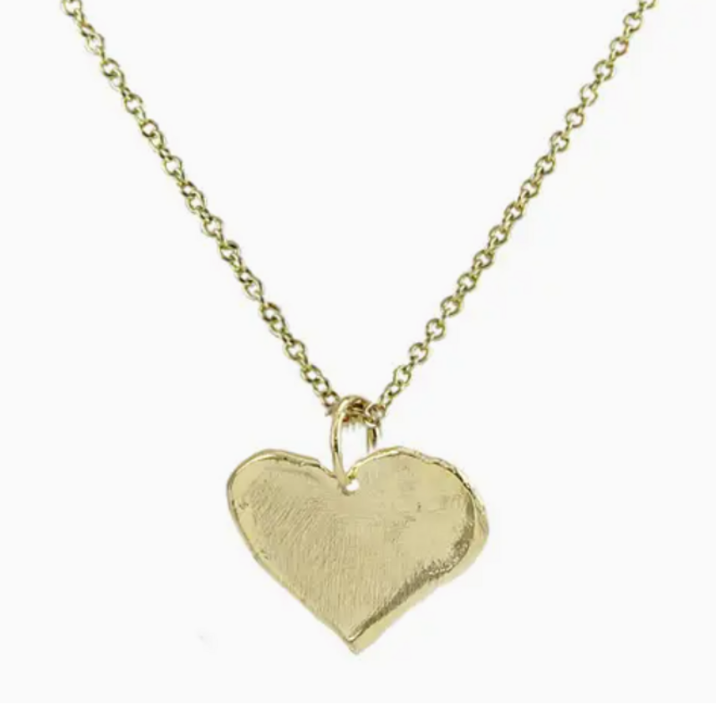Marcia Moran Vera Necklace 18k Gold Plated Heart