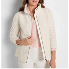 CURLY BOUCLE ALL YEAR JACKET CLASSIC CREAM