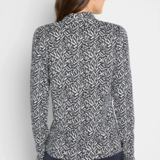 GEO TOSS KNIT TOP INDIGO