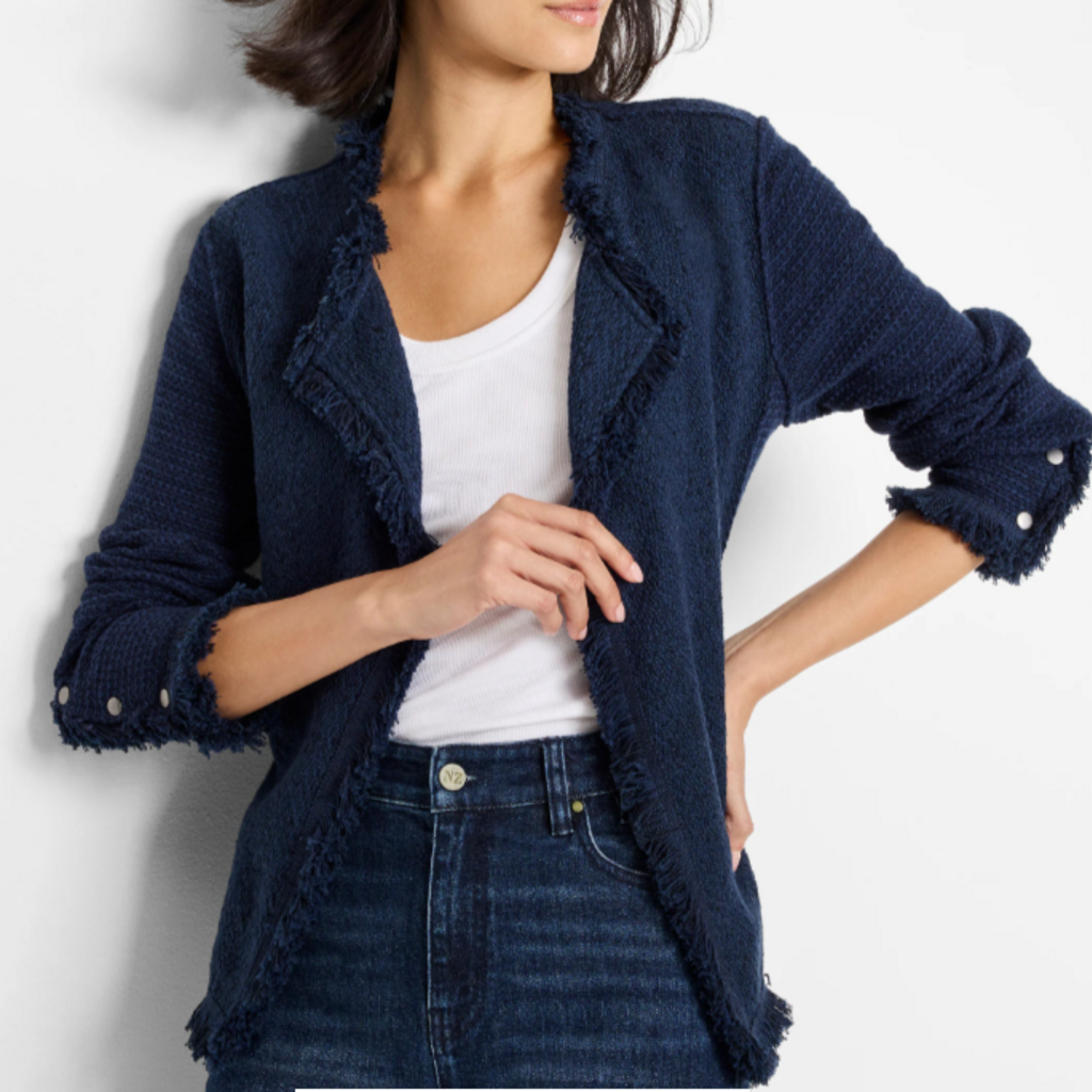 Fringe Mix Jacket Indigo
