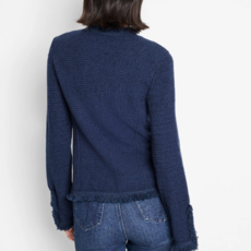 Fringe Mix Jacket Indigo