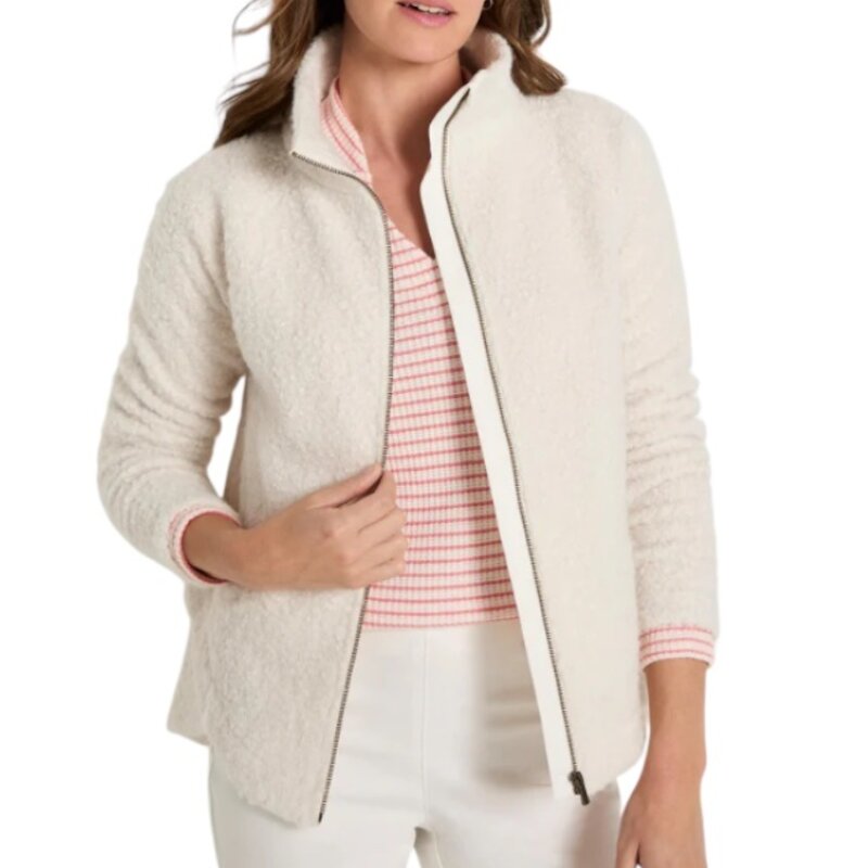 CURLY BOUCLE ALL YEAR JACKET CLASSIC CREAM