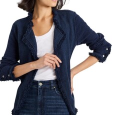 Fringe Mix Jacket Indigo