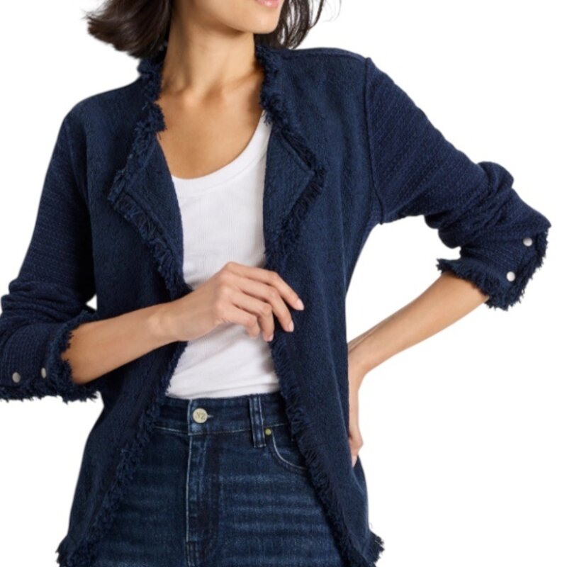 Fringe Mix Jacket Indigo