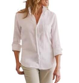 Frank & Eileen Eileen Woven Button Up White Linen