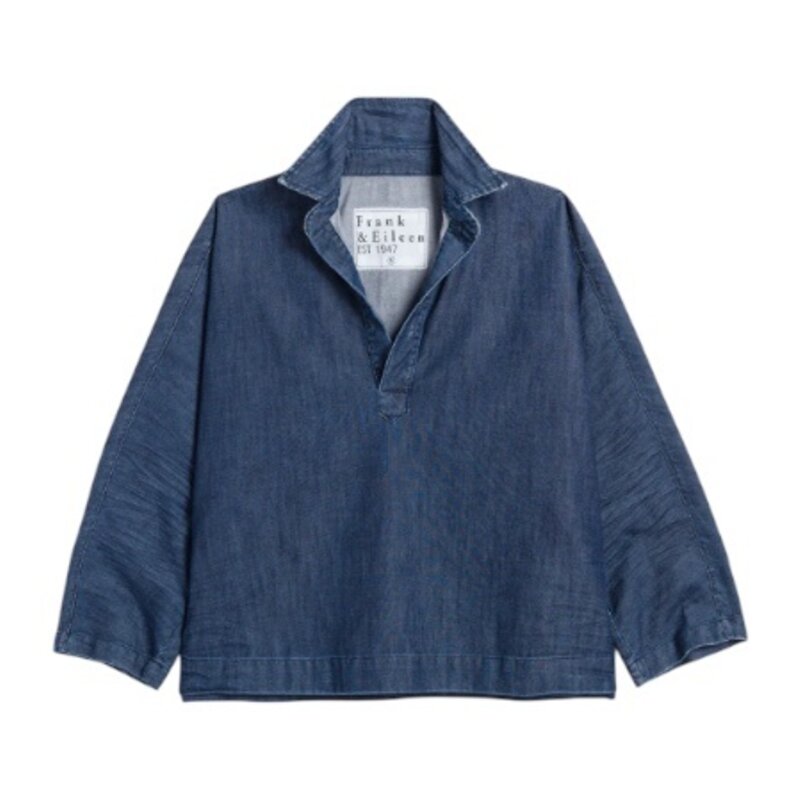 Frank & Eileen GABI Popover Shirt Vintage Dark Wash