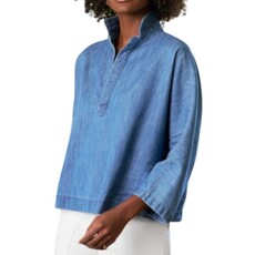 Frank & Eileen GABI Popover Shirt Classic Blue