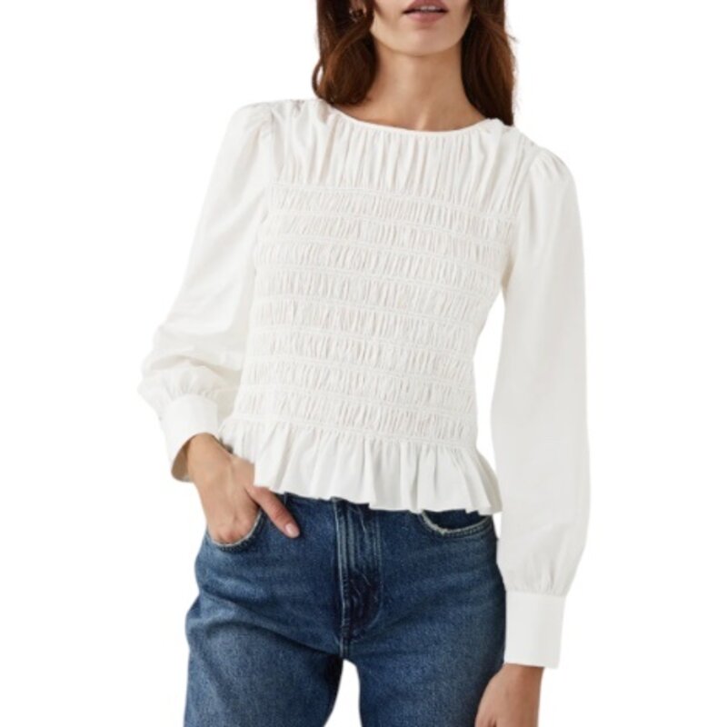 Rails Tabi Top White Embroidery