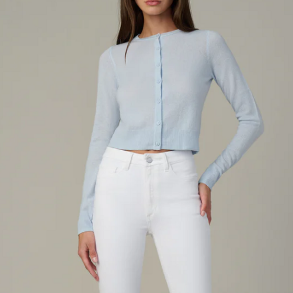 Joe's Jeans THE DANI CASHMERE CARDIGAN POWDER BLUE