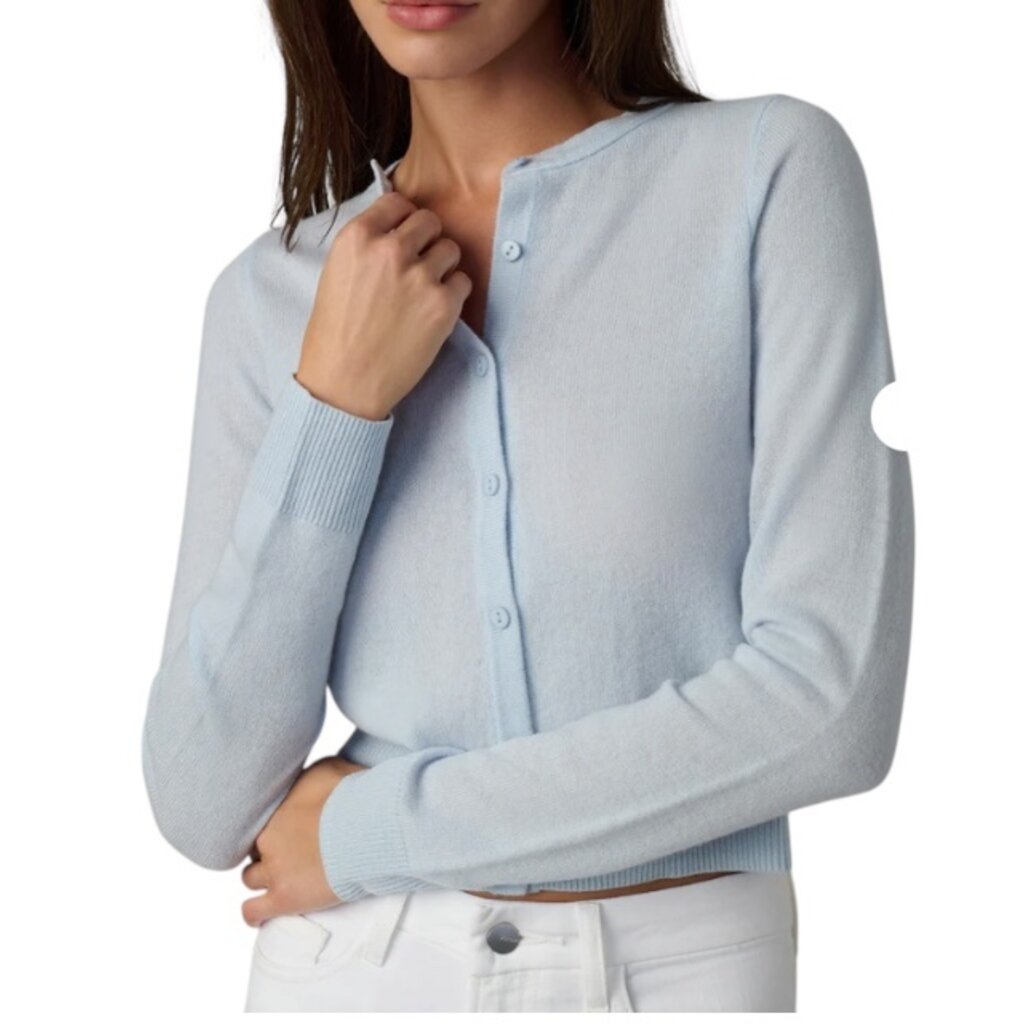 JOES THE DANI CASHMERE CARDIGAN POWDER BLUE