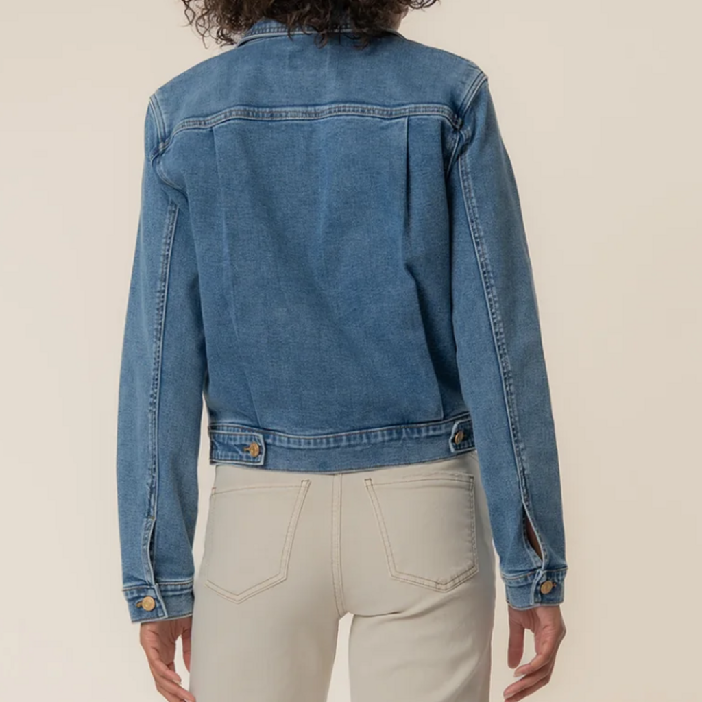 Kut From The Kloth GENEVIEVE ZIP FRONT JACKET ADMIRING