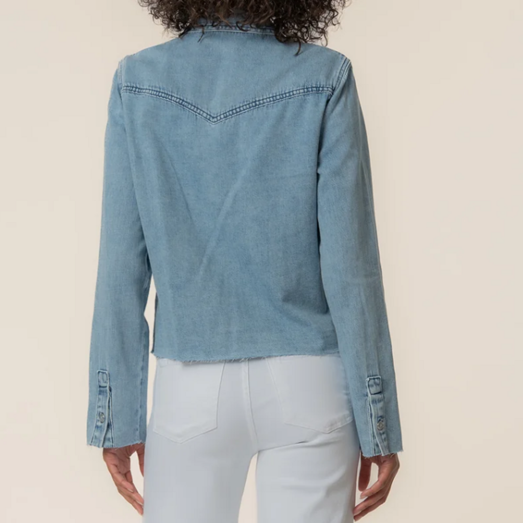 Kut From The Kloth POSEY LONG SLEEVE SHIRT ADDRESSED W/ME