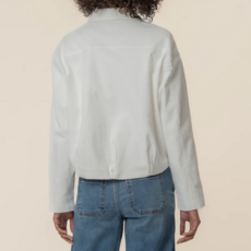 Kut From The Kloth DYLAN ZIP FRONT JACKET WHITE