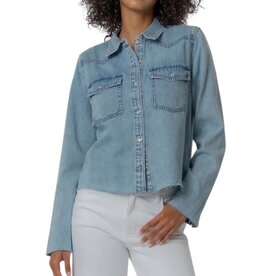 Kut From The Kloth POSEY LONG SLEEVE SHIRT ADDRESSED W/ME