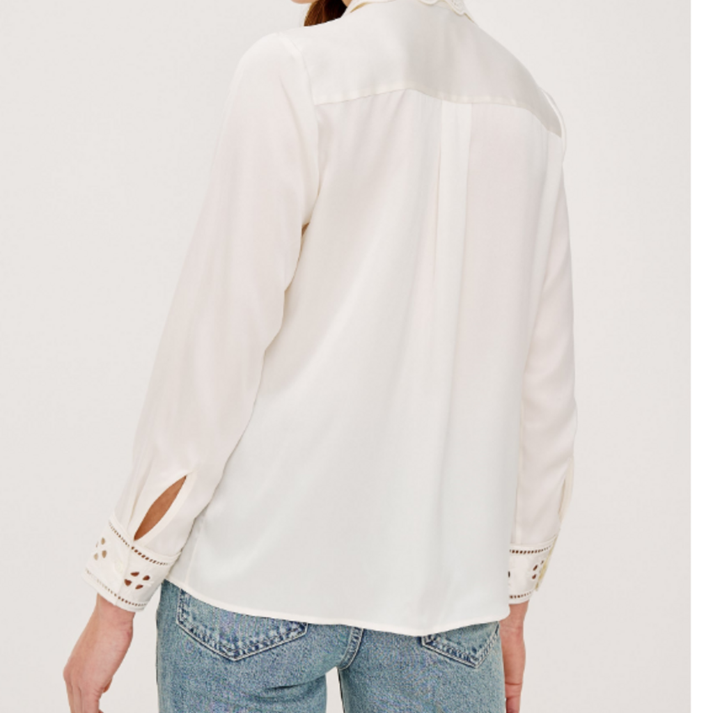Rails CLARISE SHIRT IVORY EYELET