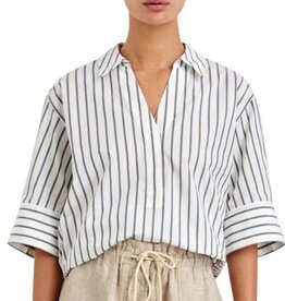 Rails JUDA SHIRT CHALK SLATE STRIPE