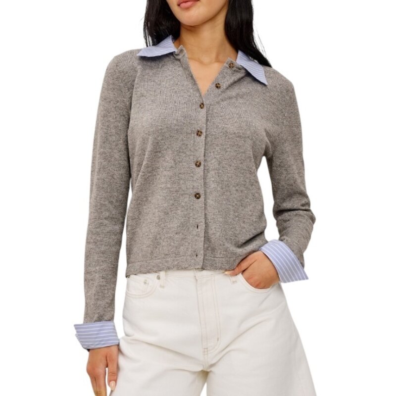 Rails ERYN CARDIGAN HEATHER GREY POPLIN MIX