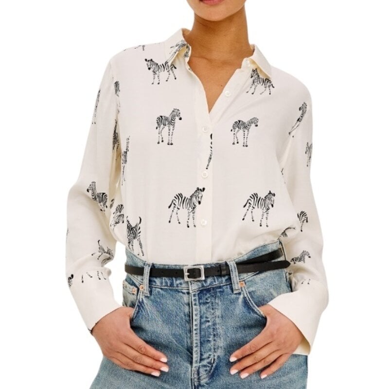 Rails SAIGE SHIRT IVORY ZEBRA