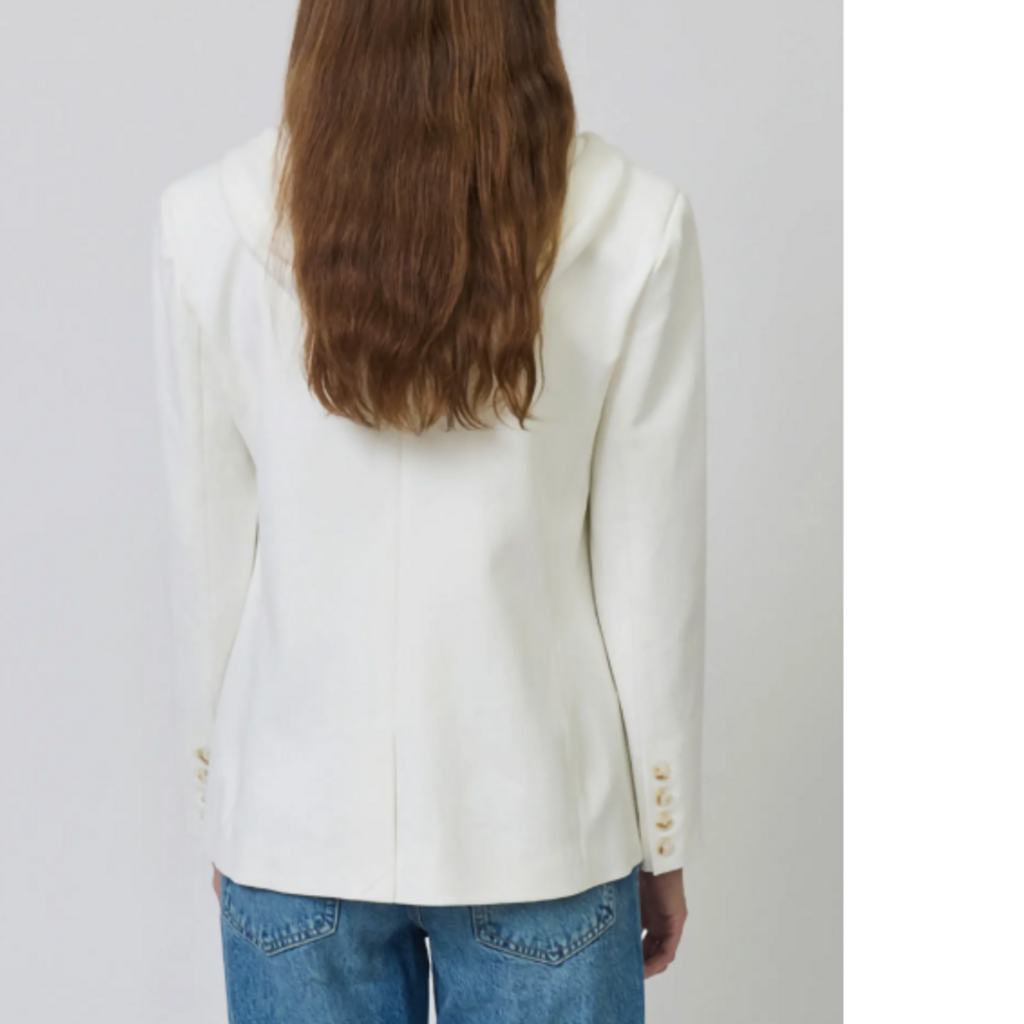 CENTRAL PARK WEST NEVADA RUGBY STRIPE SWEATER DICKEY JACKET WHITE