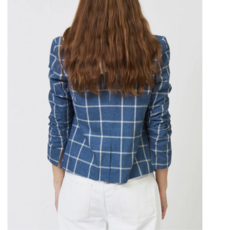 CENTRAL PARK WEST NEVADA WINDOWPANE DICKEY JACKET NAVY