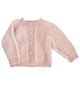 The Blueberry Hill Cotton Brioche Cardigan Pink Blush