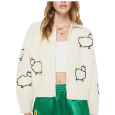Mother THE CROP RAQUETTE CARDIGAN WOOL PLUS THE GANG