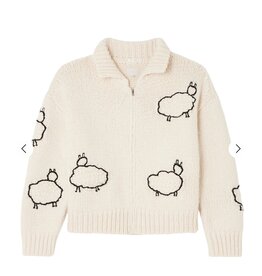 Mother THE CROP RAQUETTE CARDIGAN WOOL PLUS THE GANG