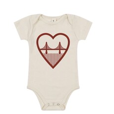 CULK I Heart SF Baby Onesie Natural