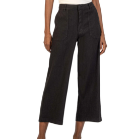 Kut From The Kloth TOPAZ HIGH RISE WIDE LEG PANT CHARCOAL