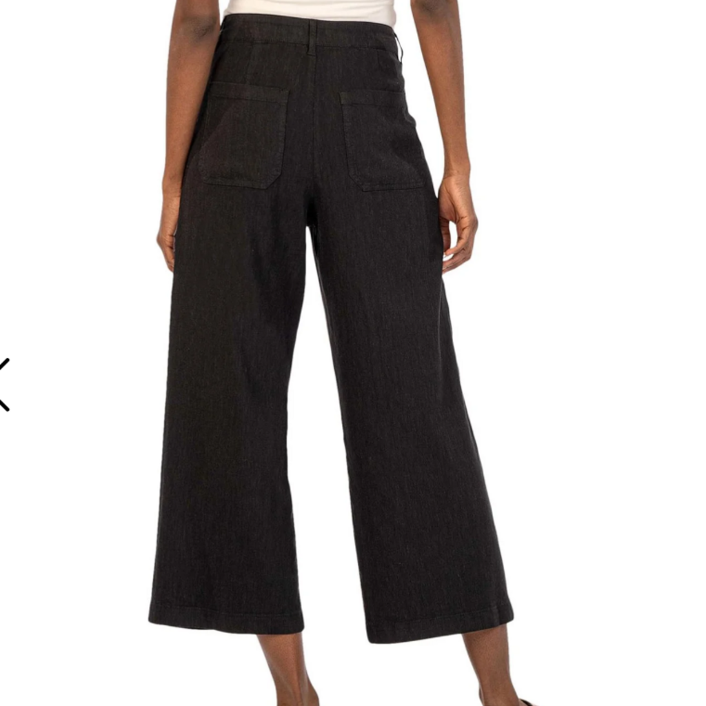 Kut From The Kloth TOPAZ HIGH RISE WIDE LEG PANT CHARCOAL