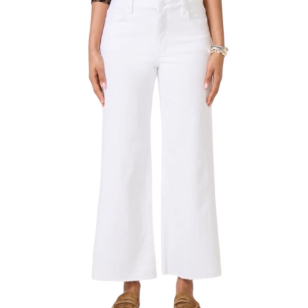 Kut From The Kloth MEG HIGH RISE WIDE LEG WHITE