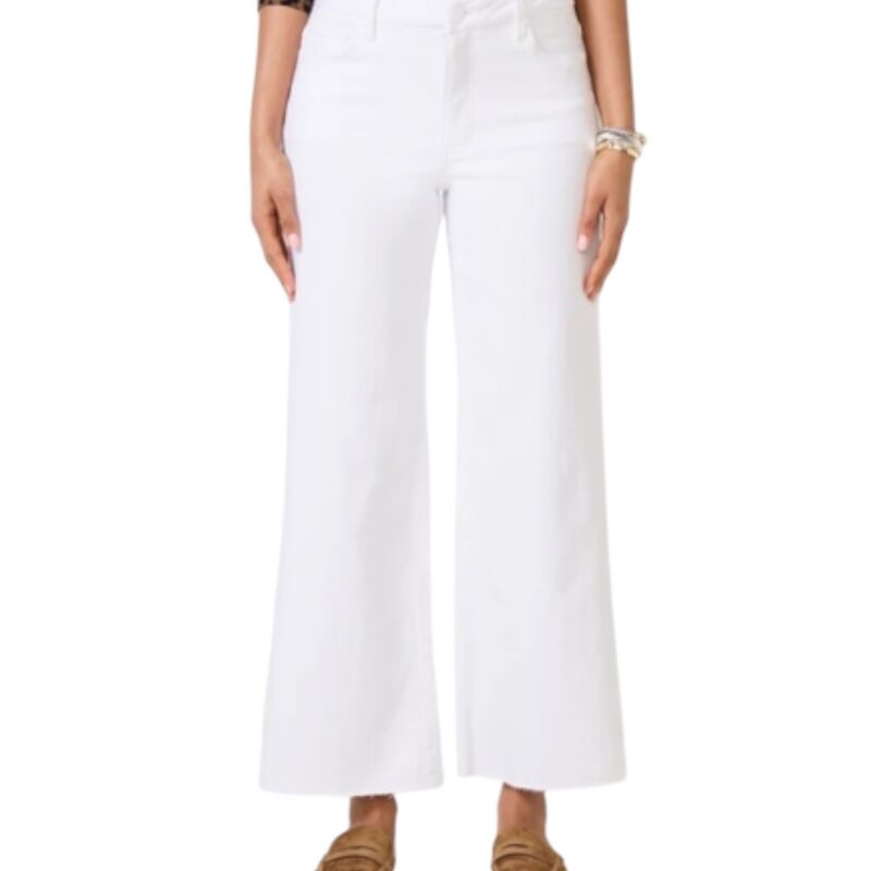 Kut From The Kloth MEG HIGH RISE WIDE LEG WHITE