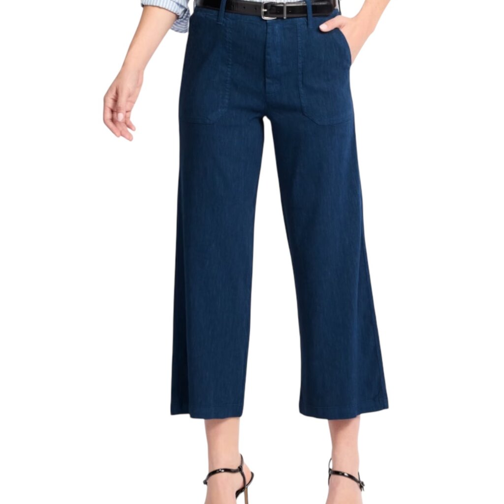 Kut From The Kloth TOPAZ HIGH RISE WIDE LEG PANT COASTAL BLUE