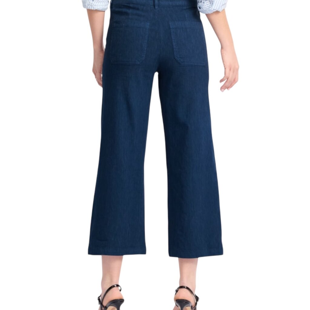 Kut From The Kloth TOPAZ HIGH RISE WIDE LEG PANT COASTAL BLUE