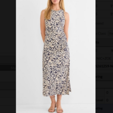 NIC+ZOE CONTRAST SWIRL HEATHER DRESS