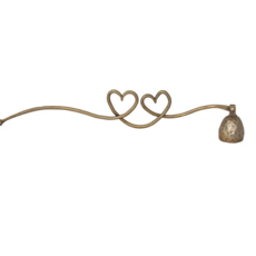 Hand-Forged Iron Candle Snuffer w Heart Shaped Handle