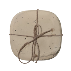 S/4 Pocked Aluminum Coasters, Gold Finish