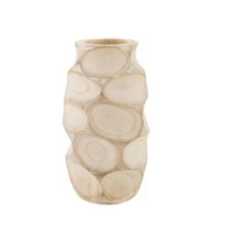 Decorative Paulownia Wood Vase, Natural