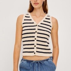 Rails SADE VEST IVORY NAVY STRIPE