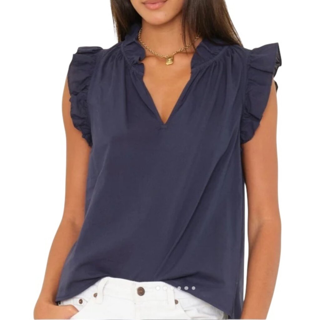 XIRENA BEXIE TOP  NAVY