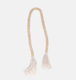 Sagebrook WOOD, 45x.75 BEADS, NATURAL