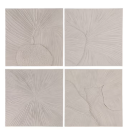 Sagebrook S/4 22X22 DIMENSIONAL WALL ART