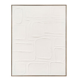 Sagebrook 24X36" ABSTRCT STONE PATTERN TXTRED WALL ART, IVRY