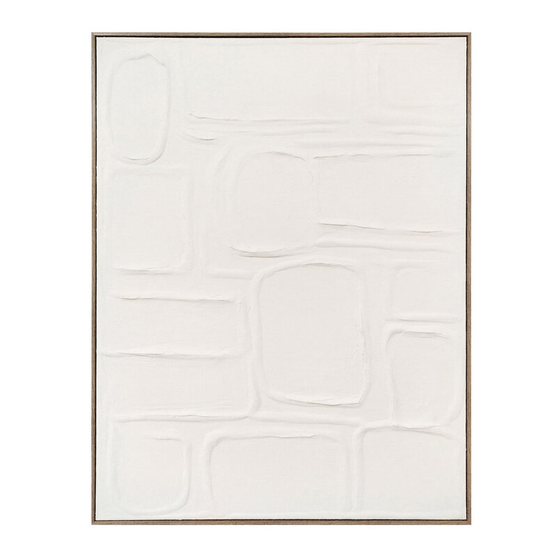 Sagebrook 24X36" ABSTRCT STONE PATTERN TXTRED WALL ART, IVRY