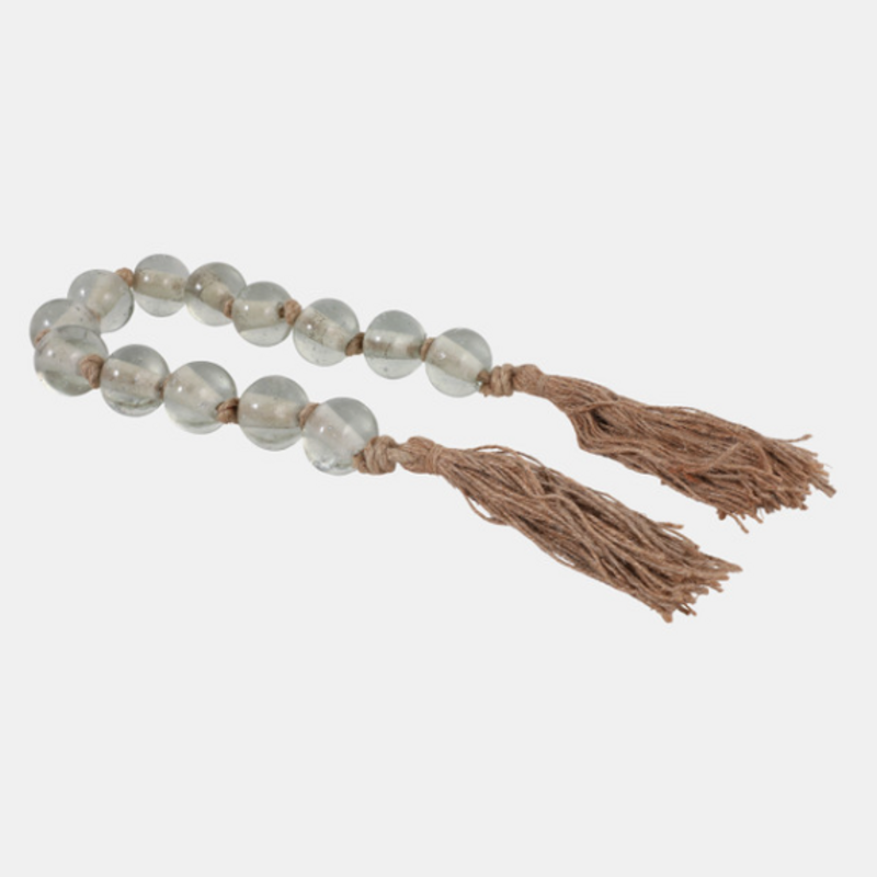 Sagebrook 45X2" GLASS BEAD GARLAND, CLEAR
